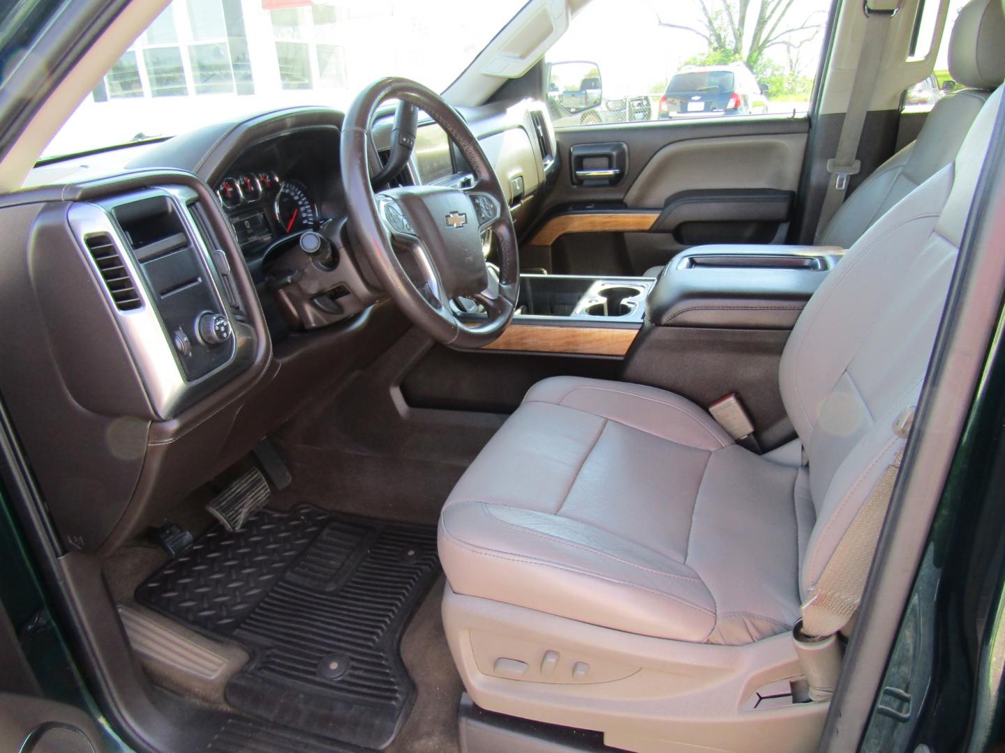 2014 Green /Tan Chevrolet Silverado 1500 1LZ Crew Cab 2WD (3GCPCSEC2EG) with an 5.3L V8 OHV 16V engine, Automatic transmission, located at 15016 S Hwy 231, Midland City, AL, 36350, (334) 983-3001, 31.306210, -85.495277 - Photo#3